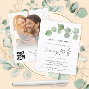 Papier BUDGET Eucalyptus Photo QR Mariage Soirée