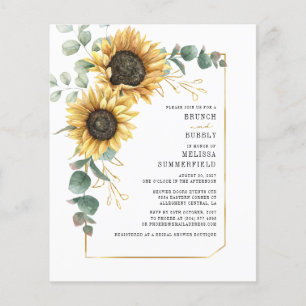 Papier Budget Eucalyptus tournesol floral Brunch Bubbly
