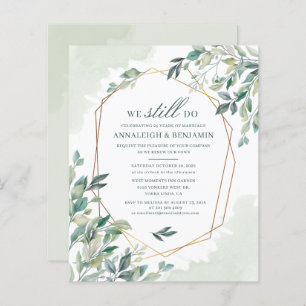 Papier Budget Eucalyptus Verdure Mariage Vow renouveau