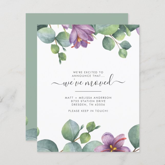 Papier Budget Eucalyptus verdure Nous avons évolué (Devant / Derrière)