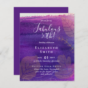 Papier BUDGET Fabuleux 50e anniversaire Glam Chick Invite