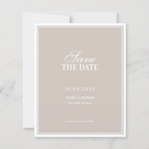 Papier BUDGET Faire-part de mariage Luxe Bordure Ivoire