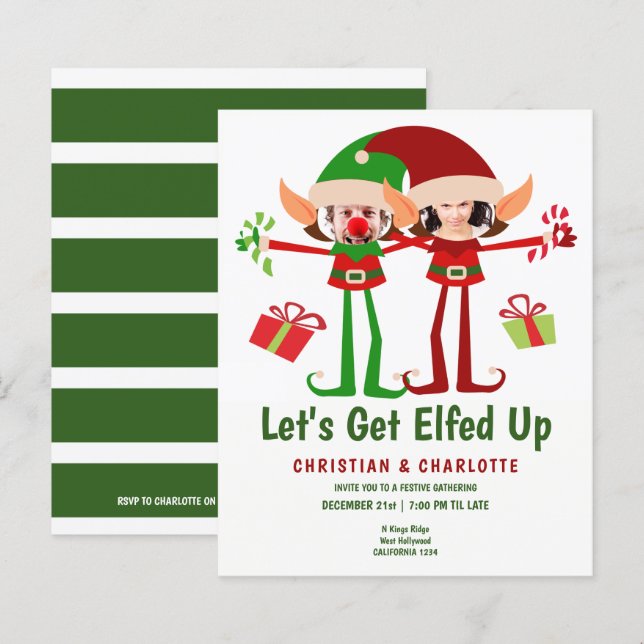 Papier BUDGET Faisons la fête de Noël : Soirée Elfée (Devant / Derrière)