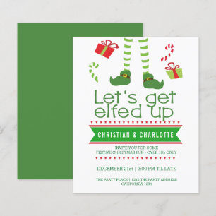 Papier BUDGET Faisons-nous Elfed Up Invitation pour la fê