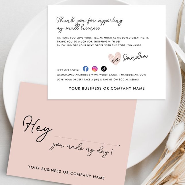 Papier Budget Fait Mon Jour Merci De Commande Pour Petite (Créateur téléchargé)