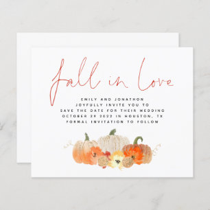 Papier Budget Fall in Love Parties scintillant Citrouille