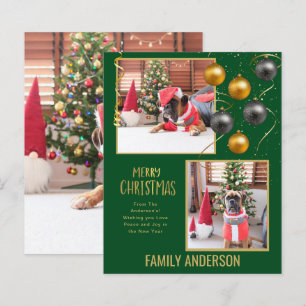 Papier BUDGET Famille PHOTO Noël Salutation or