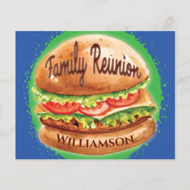 Papier Budget Famille Réunion Barbecue Picnic Invitation (Devant)