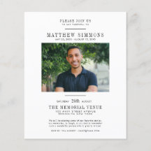 Budget Farewell Photo Funeral Memorial Service