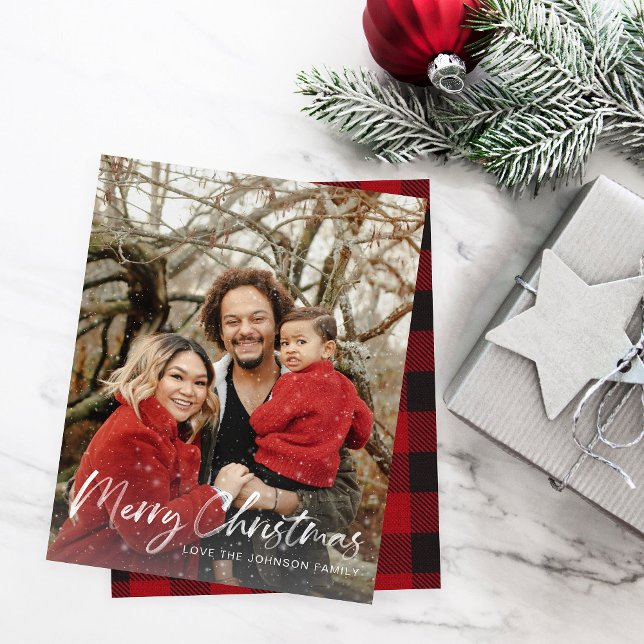 Papier Budget Faux Neige Joyeux Noël V Photo (Créateur téléchargé)