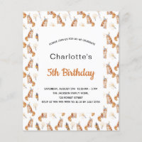 Budget fête d'anniversaire chats blanc fille d'or