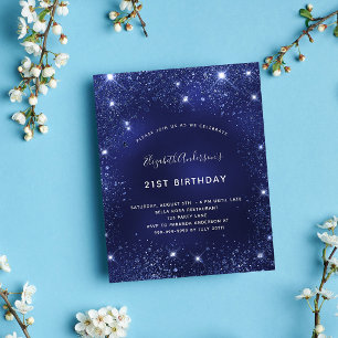 Papier Budget fête d'anniversaire marine bleu parties sci