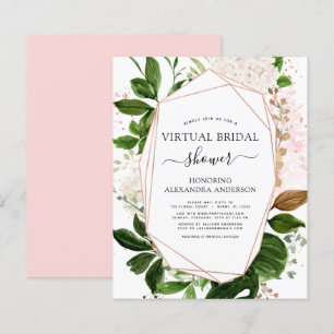 Papier Budget Fête des mariées virtuelle Verdure Rose Or