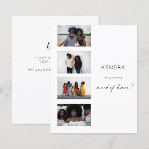 Papier Budget Filmstrip Be My Maid of Honor Multi Photo