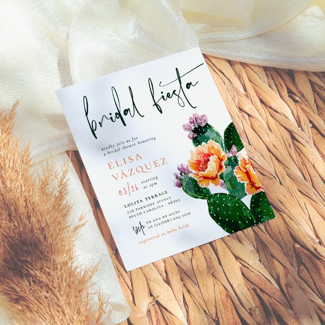 Papier Budget Fleurs de cactus Gras Fête des mariées Fies (Créateur téléchargé)