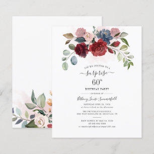 Papier Budget Floral 60e anniversaire Eucalyptus Invitati