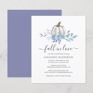 Papier Budget Floral Citrouille Automne Invitation Fête d