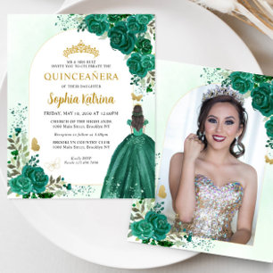 Papier Budget Floral Emerald Green Princess Photo Quince