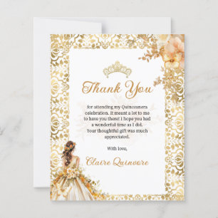 Papier BUDGET Floral Floral Gold Photo Quinceanera