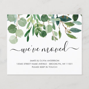 Papier Budget Foliage Nous avons déménagé une nouvelle ca