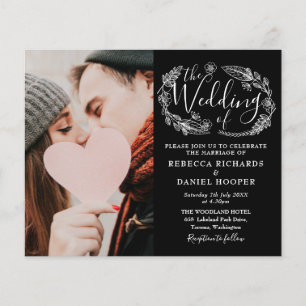 Papier Budget Foliage Photo Script Détails Mariage Invita