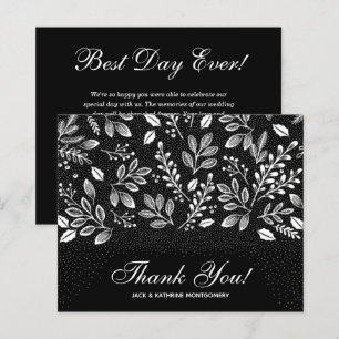 Papier Budget Folift Blanc Script Merci noir