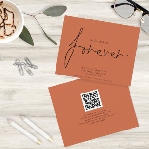 Papier Budget Forever QR code Terracotta Enregistrer la d