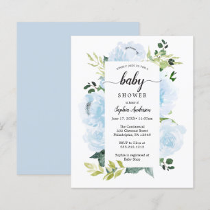 Papier Budget Friendly Fleur Jolie Baby shower Invitation