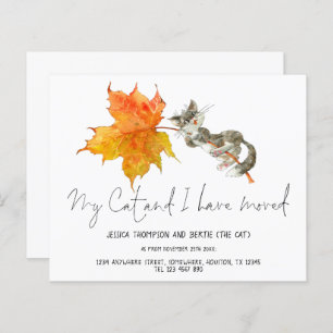 Papier Budget Fun My Cat I have Moving Script New Home