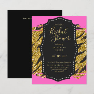 Papier Budget Glam or rose Fête des mariées Invitation an