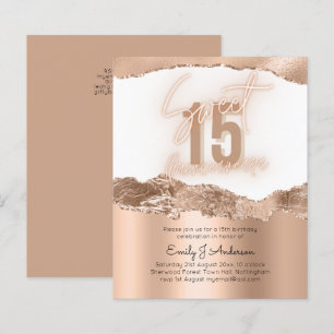 Papier BUDGET Gold Foil Parties scintillant Quinceanera 1