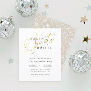 Papier Budget Gold Making Spiritueux Fête de Noël brillan