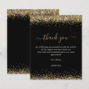 Papier Budget Gold Parties scintillant Black 2024 Graduat