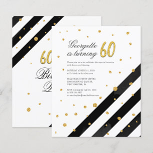 Papier Budget Gold Parties scintillant Black Stripes 60e