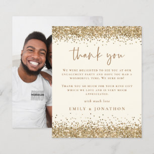 Papier Budget Gold Parties scintillant Cream Photo Fiança