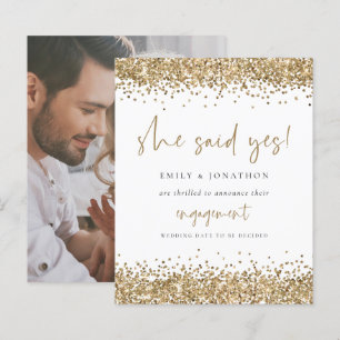 Papier Budget Gold Parties scintillant Photo Elle A Dit O