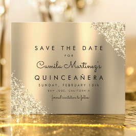 Papier Budget Gold Parties scintillant Quinceanera Enregi