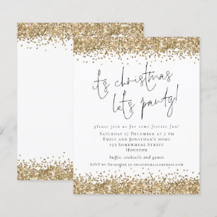 Papier Budget Gold Parties scintillant Son Noël Lets Fête