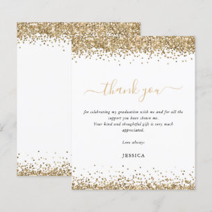 Papier Budget Gold Parties scintillant White 2024 Graduat