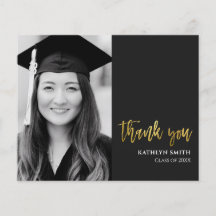 BUDGET Gold Script moderne Photo Grad Merci