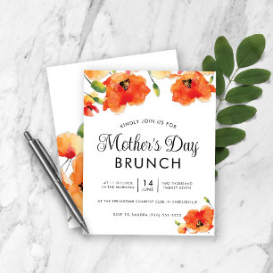 Papier Budget Golden Poppy Fête des mères Brunch