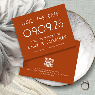 Papier Budget Grosse Typographie Mariage Terracotta