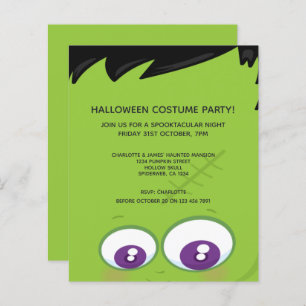 Papier BUDGET Halloween Party Cute Green Frankenstein