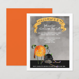 Papier BUDGET Halloween Party mauves monstres