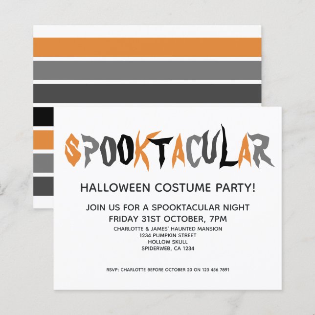 Papier BUDGET Halloween Spooktacular Parti trié (Devant / Derrière)