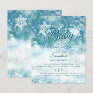 Papier Budget Hiver bébé il fait froid dehors baby shower