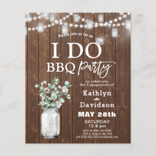 Papier BUDGET I FAIRE Fiançailles Eucalyptus BBQ Invitati