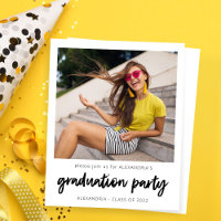 Budget Instant Photo White 2 Graduation Party