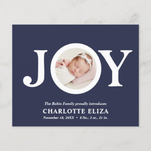 Papier BUDGET Joie Navy CHIC Photo Premier Noël de bébé