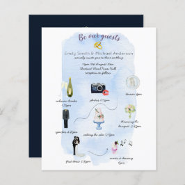 Papier Budget Jour du Mariage Calendrier Invitations mode